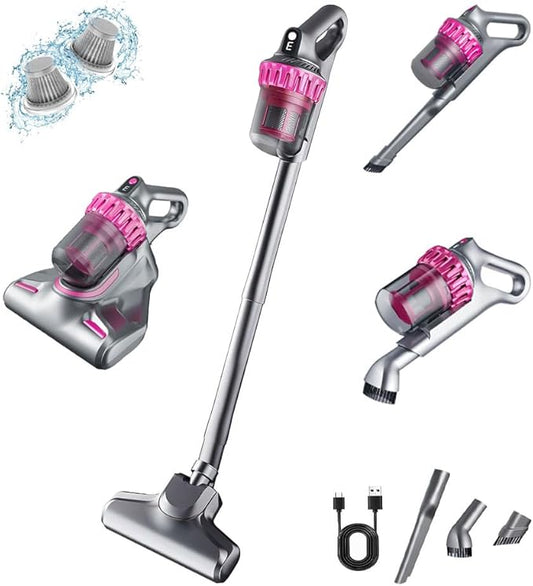 4-in-1 Cordless Vacuum Cleaner – Lightweight Stick & Handheld, Rechargeable, Powerful Suction for Home, Car, Pet Hair & Hard Floors