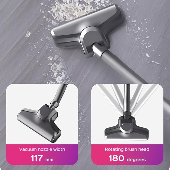 4-in-1 Cordless Vacuum Cleaner – Lightweight Stick & Handheld, Rechargeable, Powerful Suction for Home, Car, Pet Hair & Hard Floors