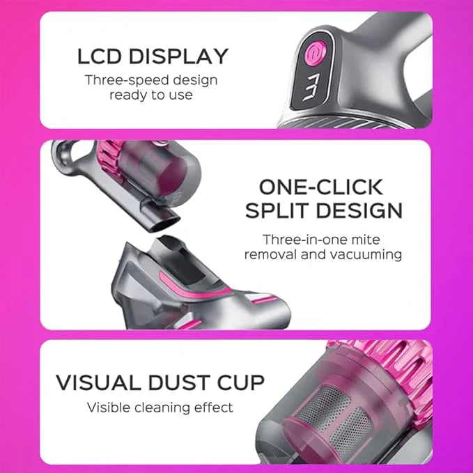 4-in-1 Cordless Vacuum Cleaner – Lightweight Stick & Handheld, Rechargeable, Powerful Suction for Home, Car, Pet Hair & Hard Floors