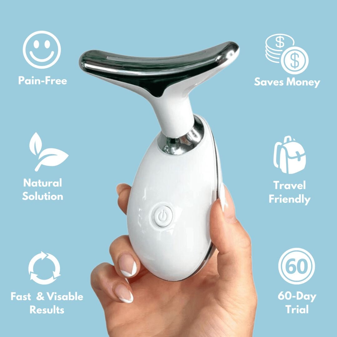 Youthful Skin, Instantly – 2-in-1 Face & Neck Massager