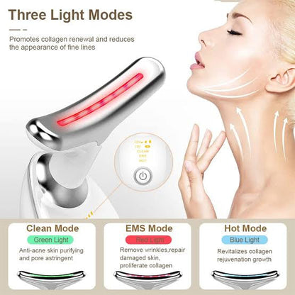 Youthful Skin, Instantly – 2-in-1 Face & Neck Massager